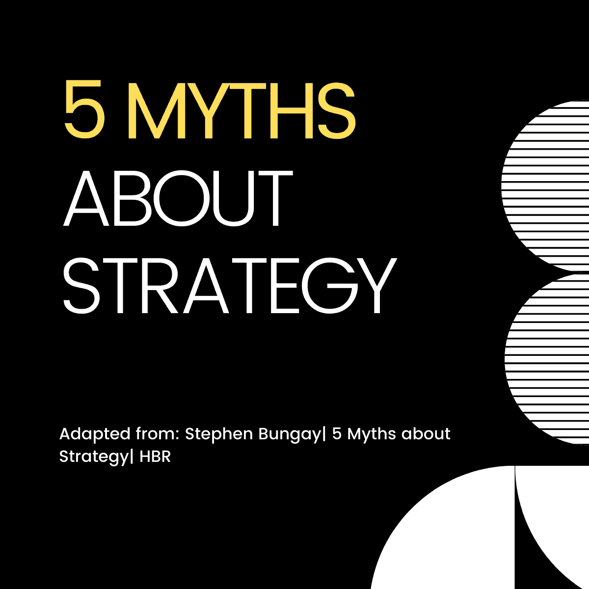 5 Myths about Strategy - Chalon Performance Consulting