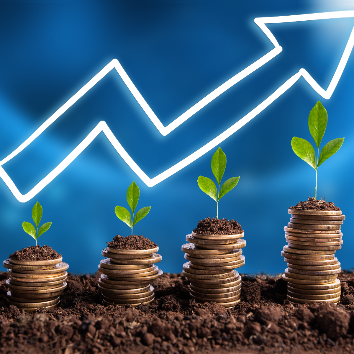 Graph depicting the return on talent in a business environment, showcasing growth and investment in human resources.