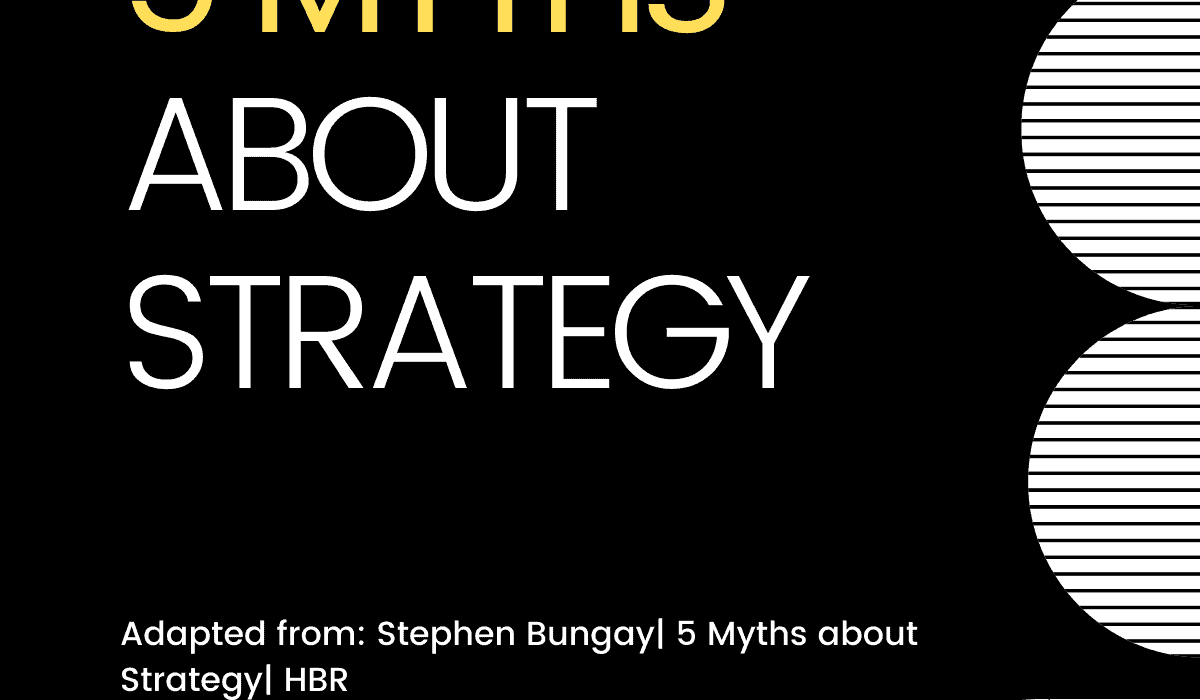 5 Myths about Strategy 5 Myths about Strategy - Chalon Performance Consulting